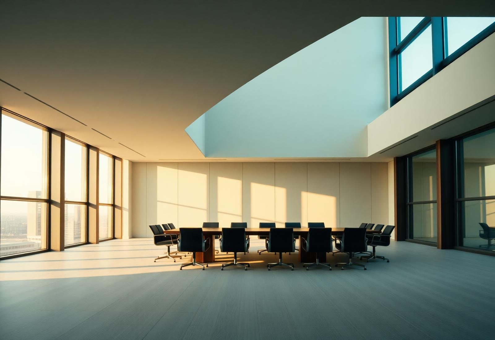 Modern consulting boardroom